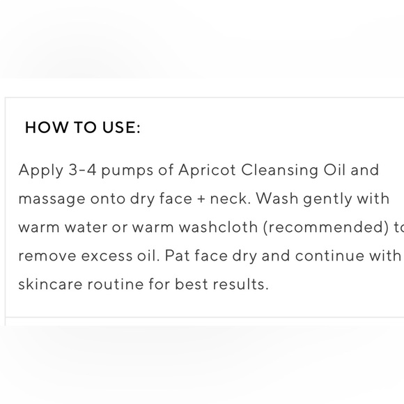 Apricot Cleansing Oil ~ The Dirty Lamb ~ Sealed NIB - Picture 3 of 5